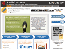 Tablet Screenshot of booklists.com.au